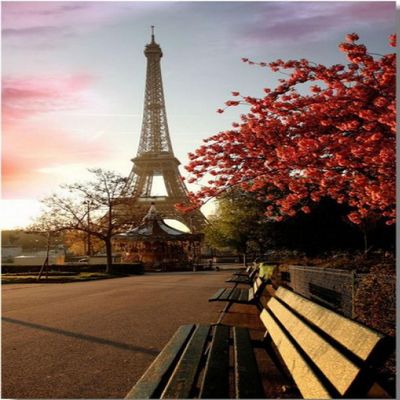Custom Poster Big Huge Girl Gift Love Room Decor Fashion Well Design Paris EiffelTowerWallpaper 50x76cm