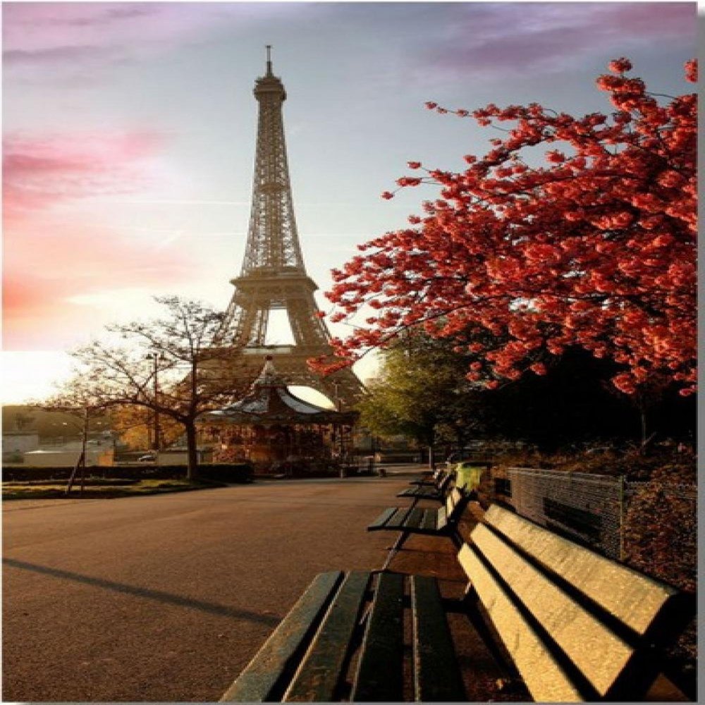 Custom Poster Big Huge Girl Gift Love Room Decor Fashion Well Design Paris EiffelTowerWallpaper 50x76cm