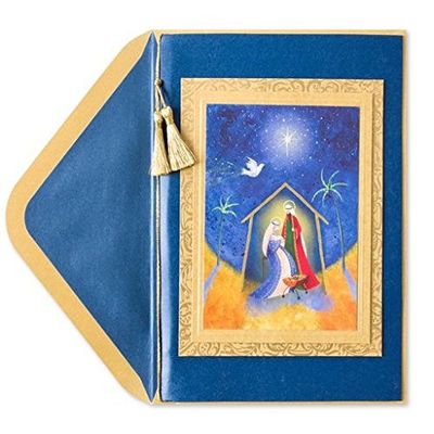 PAPYRUS Nativity With Cord And Tassel, 1 Each