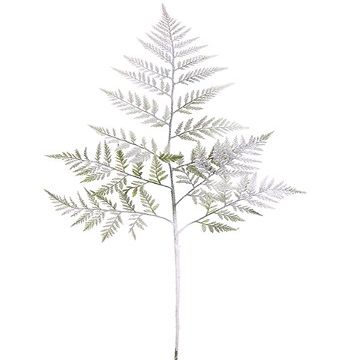 Arcadia Silk Plantation 31" Snowed Fern Spray Green Snow (Pack of 24)