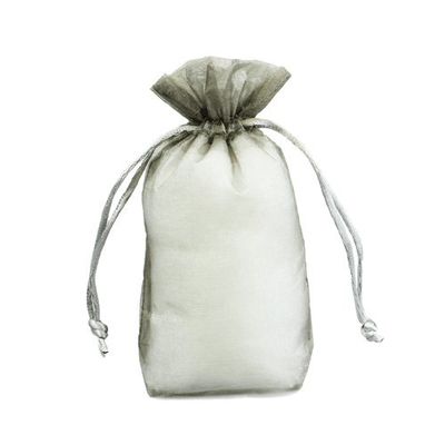 Large Size Gusset Organza Bags Silver 10" x 5.5 x 2" - Set of 10