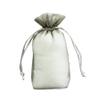 Large Size Gusset Organza Bags Silver 10" x 5.5 x 2" - Set of 10 view 1
