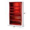 FOREST DESIGNS Bullnose Alder Bookcase : 36W X 48H X 13D Red Oak view 2