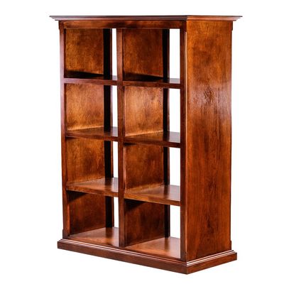 FOREST DESIGNS Traditional Alder Display Bookacse 2 X 4: 32W X 67H X 17D Golden Oak