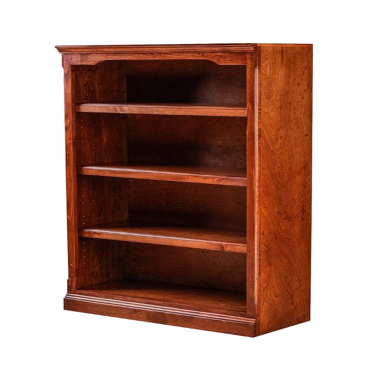 FOREST DESIGNS Traditional Alder Bookcase: 30W X 84H X 13D Antique Alder