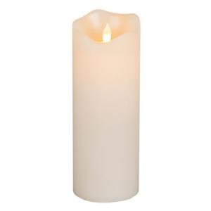 Motion Flame 3x8 LED Candle Christmas, 4InL x 4InW x 8InH, White