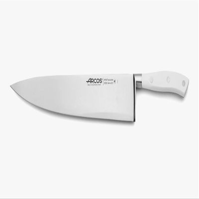 Arcos Forged Professional Chef Knife 12 Inch Stainless Steel. Cooking Knife for Cutting and Peeling Food. Ergonomic Polyoxymethylene Handle and 300mm Blade. Series Riviera. Color White