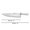Arcos Forged Professional Chef Knife 12 Inch Stainless Steel. Cooking Knife for Cutting and Peeling Food. Ergonomic Polyoxymethylene Handle and 300mm Blade. Series Riviera. Color White view 3