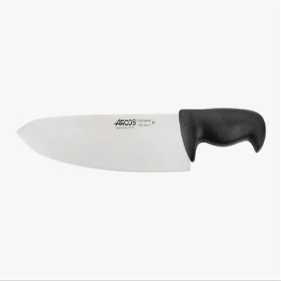 Arcos Series 2900-chef Knife-Blade Nitrum (11.81 Inches) -Handle Polypropylene Colour, 18/8 Stainless Steel, Black, 300 mm