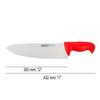 Arcos Series 2900-chef Knife-Blade Nitrum (11.81 Inches) -Handle Polypropylene Colour, 18/8 Stainless Steel, red, 300 mm view 2