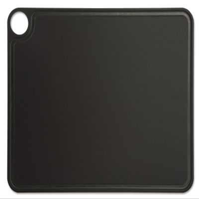 ARCOS Cutting Board with Channel and Hanger. Smooth Surface for Chopping Food in Cellulose Fibre and Resin. Professional Meat and Vegetable Cutting Utensil. Serving Board. Color Black. 427 x 327 mm