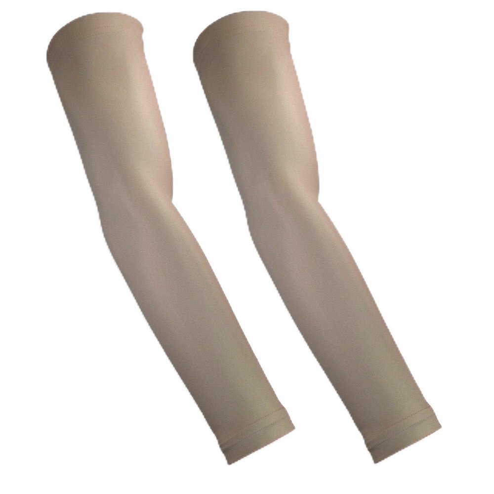 Skin Guards Protective Arm Sleeve - Full Arm - Cappuccino - PT - 2 Sleeves
