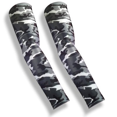 Skin Guards Protective Arm Sleeve - Full Arm - Grey Camo - PT - 2 Sleeves