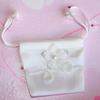 FavorOnline Fancy Decorated Satin Bag with Flower and Pearl - 10 Bags view 3