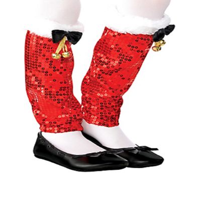Amscan Fun-Filled Christmas and Holiday Party Santa Leg Warmers (2 Piece), 10", Red/White