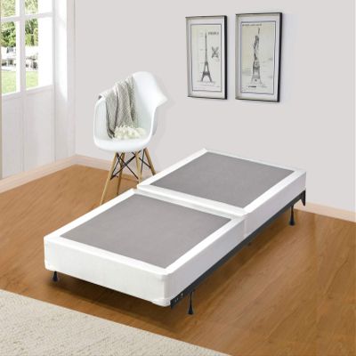 Continental Sleep 4-Inch Low Profile Split Wood Traditional Boxspring/Foundation, Twin XL, Beige