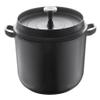 Berndes 034143 Cast Iron Roasting Pan with Cast Iron Lid, 2.7 Litre, 20 cm  Black view 1