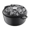 Berndes 034143 Cast Iron Roasting Pan with Cast Iron Lid, 2.7 Litre, 20 cm  Black view 2