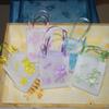 FavorOnline Yellow Mesh Bag with Embossed Teddy Bear, Baby Decoration and Handles - Pack of 10 view 2
