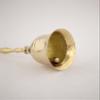 Polished Brass Hand Bell 5 Inch High for Church Dinner School Reception Wedding Parties view 2