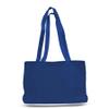 2 Dozen (Pack of 24) - Large Cotton Canvas Messenger Bag with Bottom Gusset (Royal, 24) view 1
