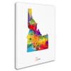 Trademark Fine Art Idaho Map by Michael Tompsett, 18x24-Inch view 2