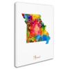 Trademark Fine Art Missouri Map by Michael Tompsett, 18x24-Inch view 2