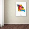 Trademark Fine Art Missouri Map by Michael Tompsett, 18x24-Inch view 3