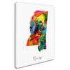 Trademark Fine Art Mississippi Map by Michael Tompsett, 18x24-Inch view 2