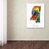 Trademark Fine Art Mississippi Map by Michael Tompsett, 18x24-Inch view 3
