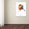 Trademark Fine Art Alaska Map by Michael Tompsett, 18x24-Inch view 3