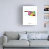 Trademark Fine Art Oklahoma Map by Michael Tompsett, 18x24-Inch view 3