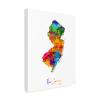 Trademark Fine Art New Jersey Map by Michael Tompsett, 18x24-Inch view 1