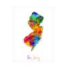 Trademark Fine Art New Jersey Map by Michael Tompsett, 18x24-Inch view 2