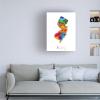 Trademark Fine Art New Jersey Map by Michael Tompsett, 18x24-Inch view 3
