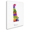 Trademark Fine Art Delaware Map by Michael Tompsett, 18x24-Inch view 2