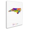Trademark Fine Art North Carolina Map by Michael Tompsett, 18x24-Inch view 2