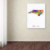 Trademark Fine Art North Carolina Map by Michael Tompsett, 18x24-Inch view 3