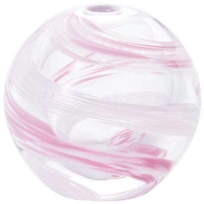 Aderia Tsugaru Vidro F-71662 Vase, Pink, Maximum Diameter 2.8 x Height 2.6 inches (7 x 6.5 cm), Flower Traveling Cherry Blossom Sink, Single Wheel Insert, 1 Box, Made in Japan