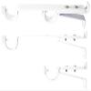 Urbanest Long Double Drapery Curtain Window Rod Bracket Holder, Up to 1.25" - Glossy White, 1 Piece view 1