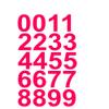 3" Inch Premium Mailbox Numbers (Hot Pink) - Waterproof Stickers for Outside Mailboxes, Personalized Numbers for Mailbox, Multi Purpose Fade Resistant Mailbox Numbers - By Custom Decal US view 2