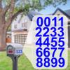 3" Inch Premium Mailbox Numbers (Blue) - Waterproof Stickers for Outside Mailboxes, Personalized Numbers for Mailbox, Multi Purpose Fade Resistant Mailbox Numbers - By Custom Decal US view 1