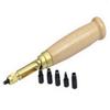 INNETOC Adjustable Japanese Screw Hole Punch Bookbinding Tool,Paper Punch,Craft Punches,6 Tip Sizes 1.5,2,2.5,3,3.5,4mm, Wood Handle view 1