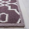SAFAVIEH Four Seasons Collection 2'3" x 8' Dark Grey/Ivory FRS237C Hand-Hooked Geometric Runner Rug view 4