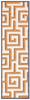 SAFAVIEH Four Seasons Collection 2'3" x 8' Ivory / Brown FRS240L Hand-Hooked Geometric Runner Rug view 3
