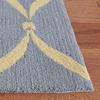 SAFAVIEH Four Seasons Collection Runner Rug - 2'3" x 8', Light Blue & Ivory, Hand-Hooked Geometric, Non-Shedding & Easy Care, Ideal for High Traffic Areas in Living Room, Bedroom (FRS242G) view 4