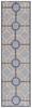 SAFAVIEH Four Seasons Collection 2'3" x 8' Grey / Gold FRS244F Hand-Hooked Geometric Runner Rug view 2