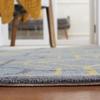 SAFAVIEH Four Seasons Collection 2'3" x 8' Grey / Gold FRS244F Hand-Hooked Geometric Runner Rug view 4