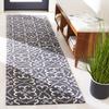 SAFAVIEH Four Seasons Collection 2'3" x 8' Dark Grey/Ivory FRS234C Hand-Hooked Floral Runner Rug view 1