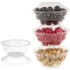 MiniWare Clear Plastic Party Cups with Lids - (Pack of 12) - Versatile Containers for Food, Drinks, and Snacks | Perfect for Night-In and Special Events view 1